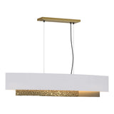 Hubbardton Forge 2014 Modern Brass Natural Anna Shade (SF) Standard Oceanus Pendant