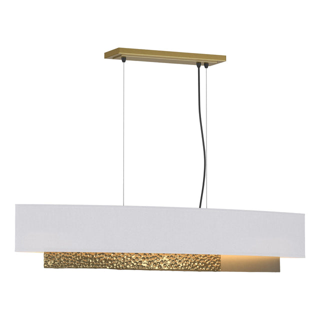 Hubbardton Forge 2014 Modern Brass Natural Anna Shade (SF) Standard Oceanus Pendant