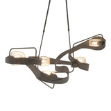 Hubbardton Forge 2018 Dark Smoke Clear Glass (ZM) Short Graffiti Pendant