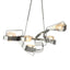 Hubbardton Forge 2018 Sterling Clear Glass (ZM) Short Graffiti Pendant