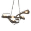 Hubbardton Forge 2018 Dark Smoke Clear Glass (ZM) Standard Graffiti Pendant