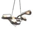 Hubbardton Forge 2018 Natural Iron Clear Glass (ZM) Standard Graffiti Pendant