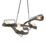 Hubbardton Forge 2018 Natural Iron Clear Glass (ZM) Standard Graffiti Pendant