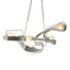 Hubbardton Forge 2018 Vintage Platinum Clear Glass (ZM) Standard Graffiti Pendant
