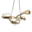 Hubbardton Forge 2018 Soft Gold Clear Glass (ZM) Standard Graffiti Pendant