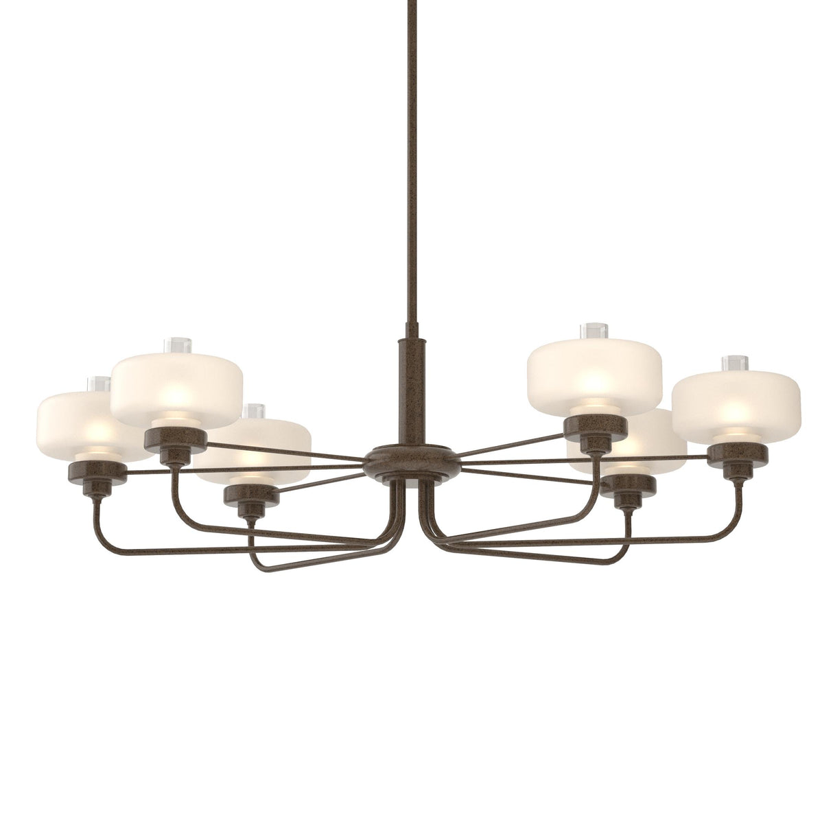 Hubbardton Forge 2018 Bronze Clear Glass with Frosted Diffuser (YE) Multi Nola Pendant