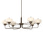 Hubbardton Forge 2018 Bronze Clear Glass with Frosted Diffuser (YE) Multi Nola Pendant