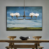 Hubbardton Forge 2018 Bronze Clear Glass with Frosted Diffuser (YE) Multi Nola Pendant