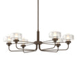 Hubbardton Forge 2018 Bronze Frosted Glass (FD) Multi Nola Pendant