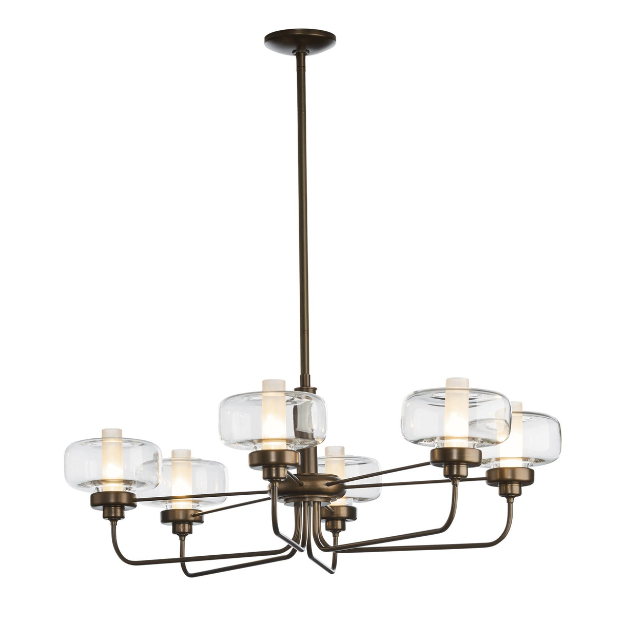 Hubbardton Forge 2018 Bronze Frosted Glass (FD) Multi Nola Pendant