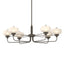 Hubbardton Forge 2018 Dark Smoke Clear Glass with Frosted Diffuser (YE) Multi Nola Pendant