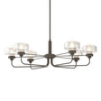 Hubbardton Forge 2018 Dark Smoke Clear Glass (ZM) Multi Nola Pendant