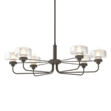 Hubbardton Forge 2018 Dark Smoke Clear Glass (ZM) Multi Nola Pendant