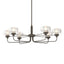 Hubbardton Forge 2018 Dark Smoke Clear Glass (ZM) Multi Nola Pendant