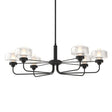 Hubbardton Forge 2018 Black Clear Glass (ZM) Multi Nola Pendant