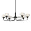 Hubbardton Forge 2018 Black Clear Glass (ZM) Multi Nola Pendant