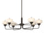 Hubbardton Forge 2018 Oil Rubbed Bronze Clear Glass with Frosted Diffuser (YE) Multi Nola Pendant