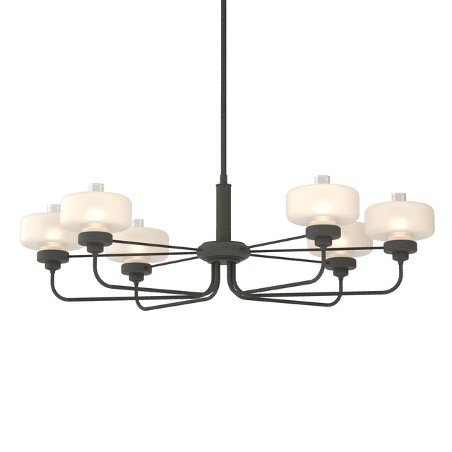 Hubbardton Forge 2018 Natural Iron Clear Glass with Frosted Diffuser (YE) Multi Nola Pendant