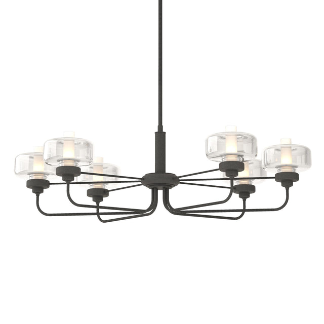 Hubbardton Forge 2018 Natural Iron Clear Glass (ZM) Multi Nola Pendant