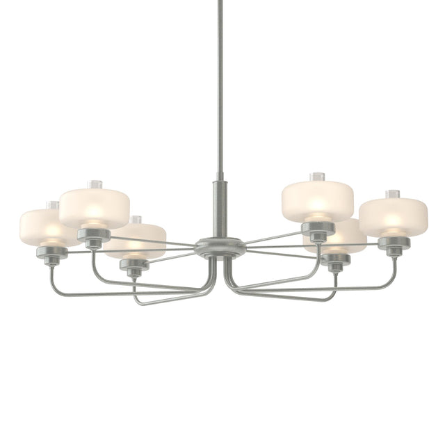 Hubbardton Forge 2018 Vintage Platinum Clear Glass with Frosted Diffuser (YE) Multi Nola Pendant