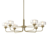 Hubbardton Forge 2018 Soft Gold Clear Glass (ZM) Multi Nola Pendant