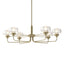 Hubbardton Forge 2018 Soft Gold Clear Glass (ZM) Multi Nola Pendant