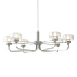 Hubbardton Forge 2018 Vintage Platinum Clear Glass (ZM) Multi Nola Pendant