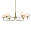 Hubbardton Forge 2018 Soft Gold Clear Glass with Frosted Diffuser (YE) Multi Nola Pendant