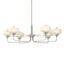 Hubbardton Forge 2018 Sterling Clear Glass with Frosted Diffuser (YE) Multi Nola Pendant