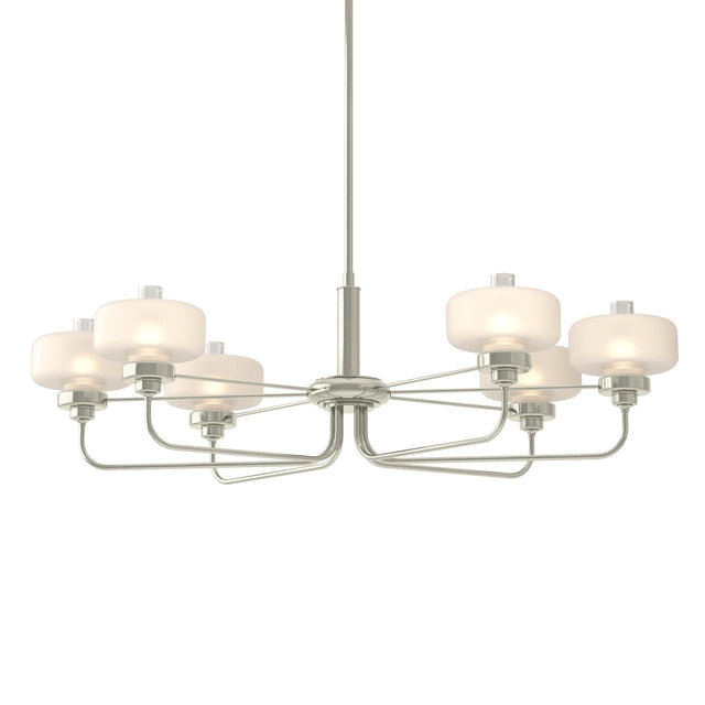 Hubbardton Forge 2018 Sterling Clear Glass with Frosted Diffuser (YE) Multi Nola Pendant
