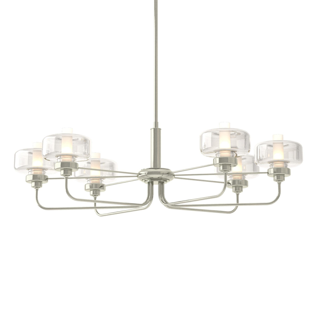 Hubbardton Forge 2018 Sterling Clear Glass (ZM) Multi Nola Pendant
