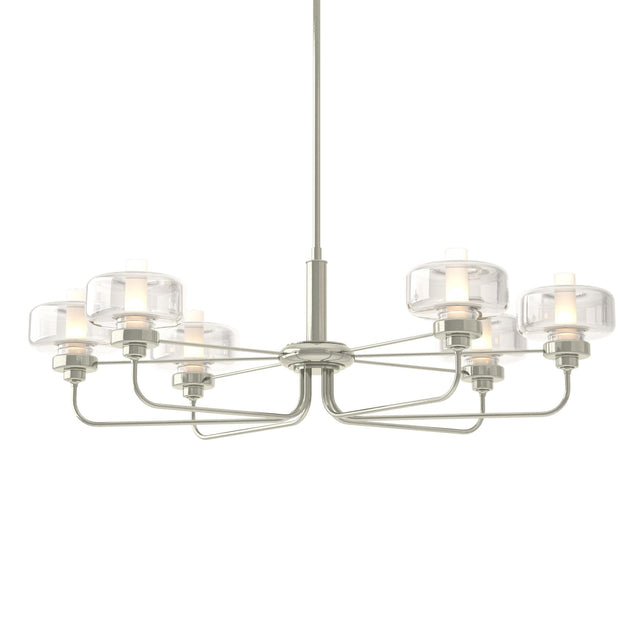 Hubbardton Forge 2018 Sterling Clear Glass (ZM) Multi Nola Pendant