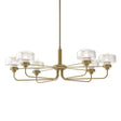Hubbardton Forge 2018 Modern Brass Clear Glass (ZM) Multi Nola Pendant