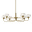 Hubbardton Forge 2018 Modern Brass Clear Glass (ZM) Multi Nola Pendant