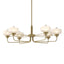 Hubbardton Forge 2018 Modern Brass Clear Glass with Frosted Diffuser (YE) Multi Nola Pendant