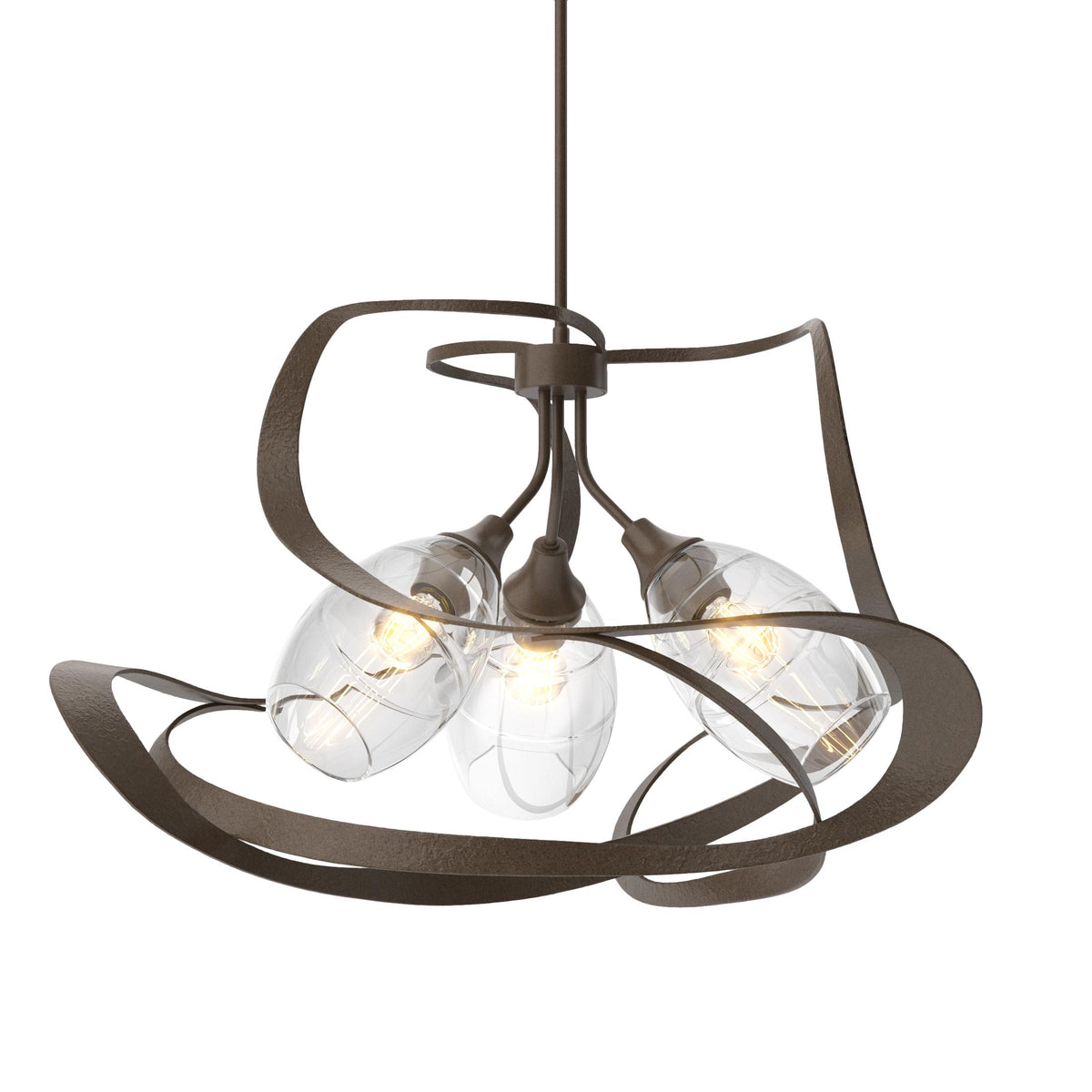 Hubbardton Forge 2019 Bronze Clear Glass (ZM) Multi Nest Pendant