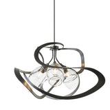 Hubbardton Forge 2019 Dark Smoke Clear Glass (ZM) Multi Nest Pendant