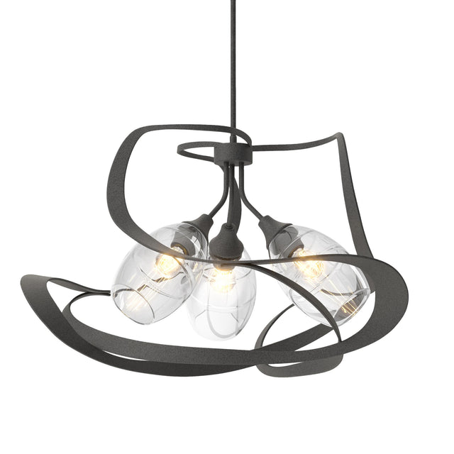 Hubbardton Forge 2019 Natural Iron Clear Glass (ZM) Multi Nest Pendant