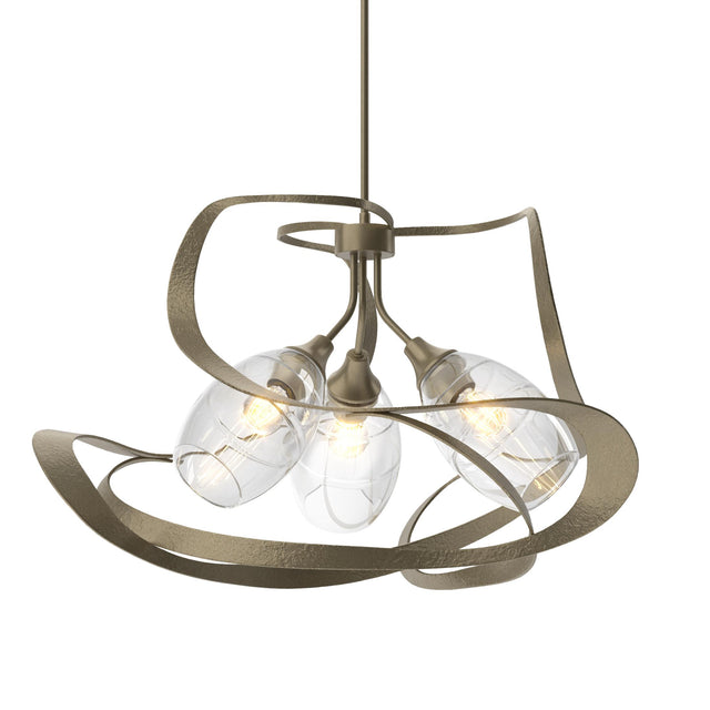 Hubbardton Forge 2019 Soft Gold Clear Glass (ZM) Multi Nest Pendant