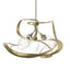 Hubbardton Forge 2019 Modern Brass Clear Glass (ZM) Multi Nest Pendant