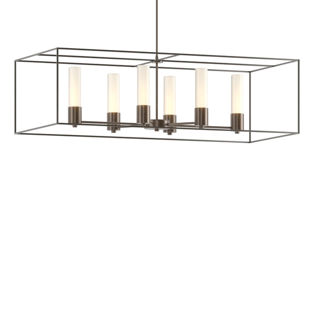 Hubbardton Forge 2018 Bronze Dark Smoke Opal Glass (GG) Multi Portico Pendant