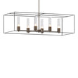 Hubbardton Forge 2018 Bronze Black Seeded Clear Glass (II) Multi Portico Pendant
