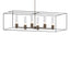 Hubbardton Forge 2018 Bronze Black Seeded Clear Glass (II) Multi Portico Pendant
