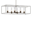 Hubbardton Forge 2018 Bronze Oil Rubbed Bronze Seeded Clear Glass (II) Multi Portico Pendant