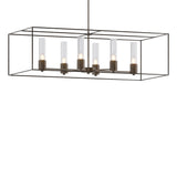 Hubbardton Forge 2018 Bronze Oil Rubbed Bronze Seeded Clear Glass (II) Multi Portico Pendant