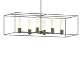 Hubbardton Forge 2018 Bronze Natural Iron Opal Glass (GG) Multi Portico Pendant