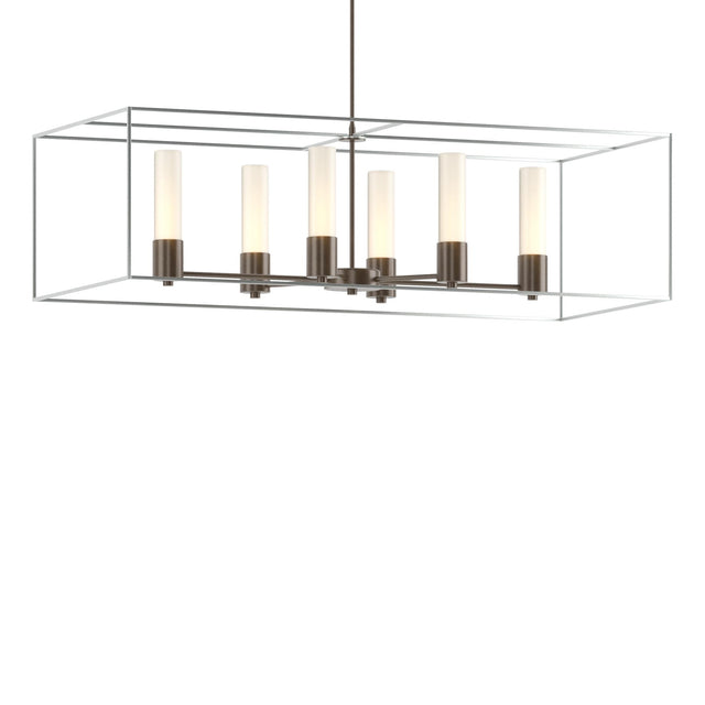 Hubbardton Forge 2018 Bronze Vintage Platinum Opal Glass (GG) Multi Portico Pendant