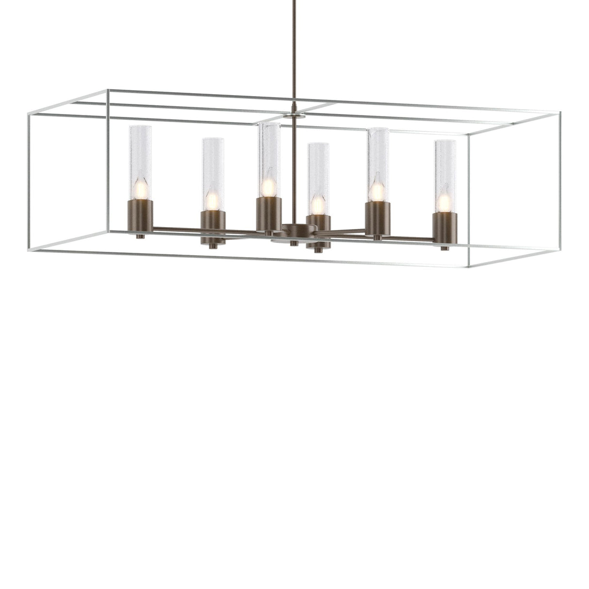 Hubbardton Forge 2018 Bronze Vintage Platinum Seeded Clear Glass (II) Multi Portico Pendant