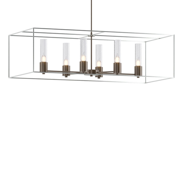 Hubbardton Forge 2018 Bronze Vintage Platinum Seeded Clear Glass (II) Multi Portico Pendant