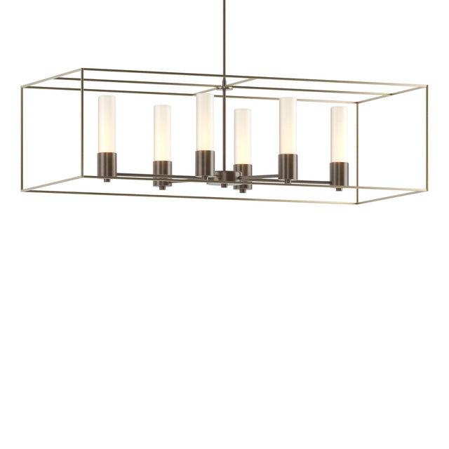 Hubbardton Forge 2018 Bronze Soft Gold Opal Glass (GG) Multi Portico Pendant